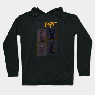 Black cat Hoodie